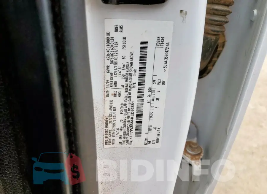 1FT7W2B66KED93681 Photo# 12