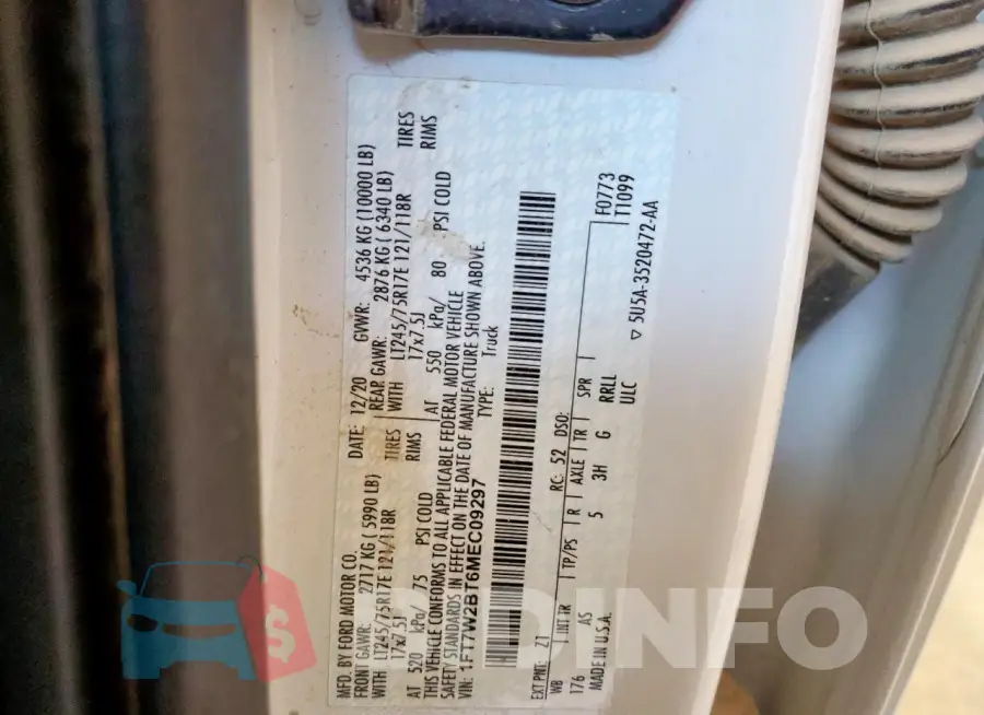 1FT7W2BT6MEC09297 Photo# 12