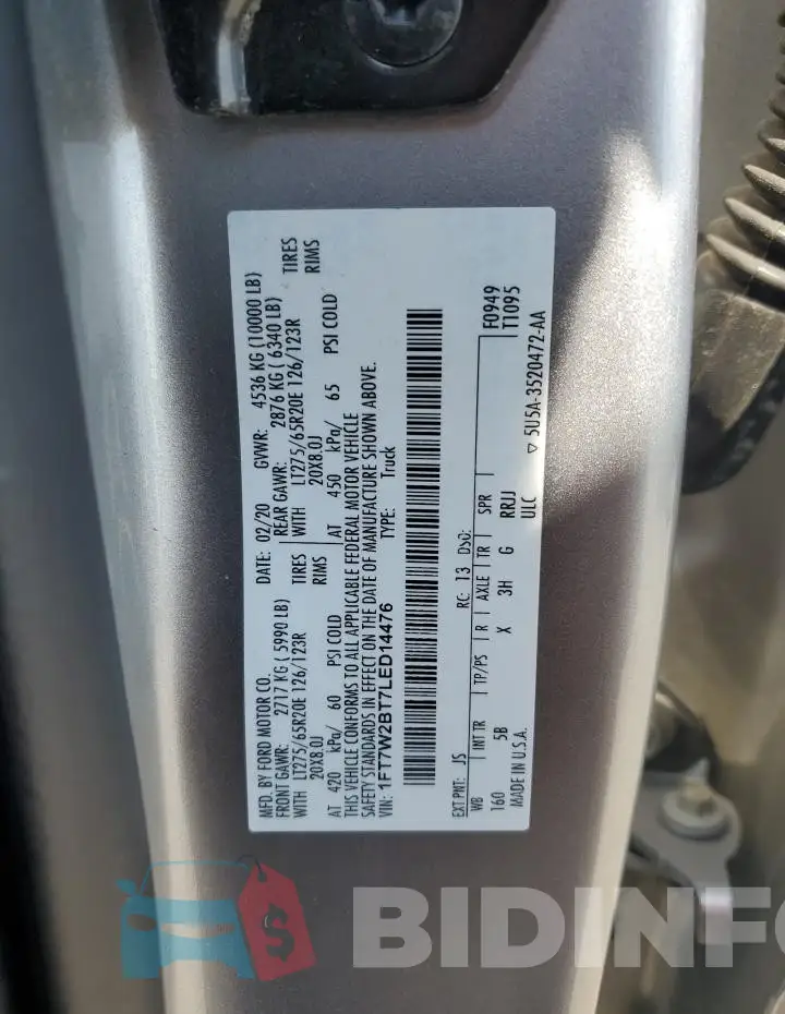 1FT7W2BT7LED14476 Photo# 12