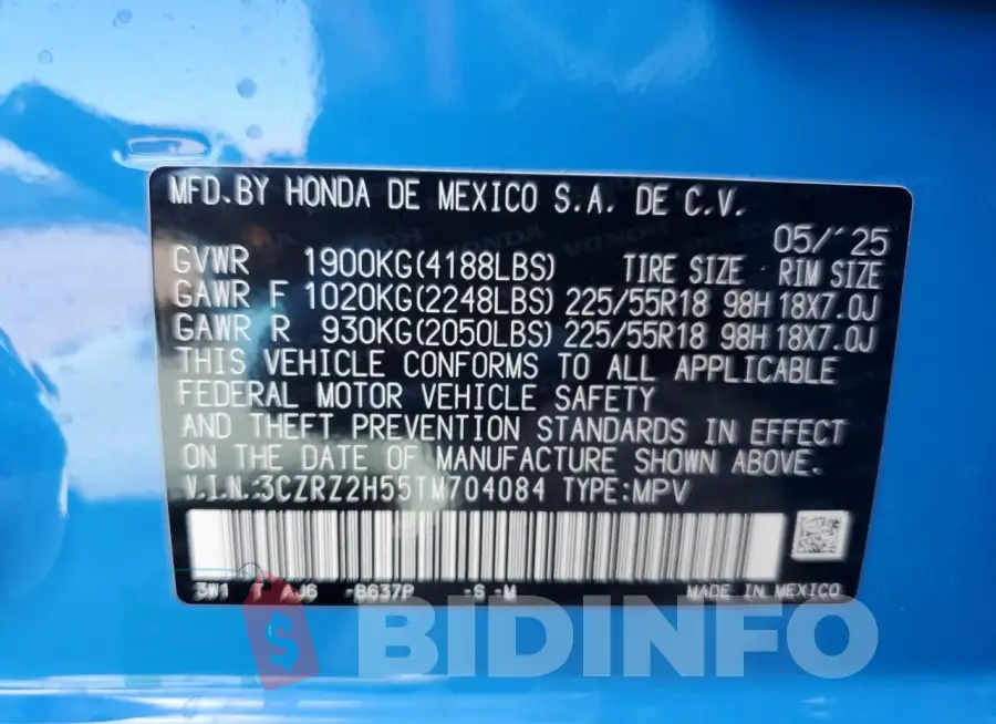 3CZRZ2H55TM704084 Photo# 13