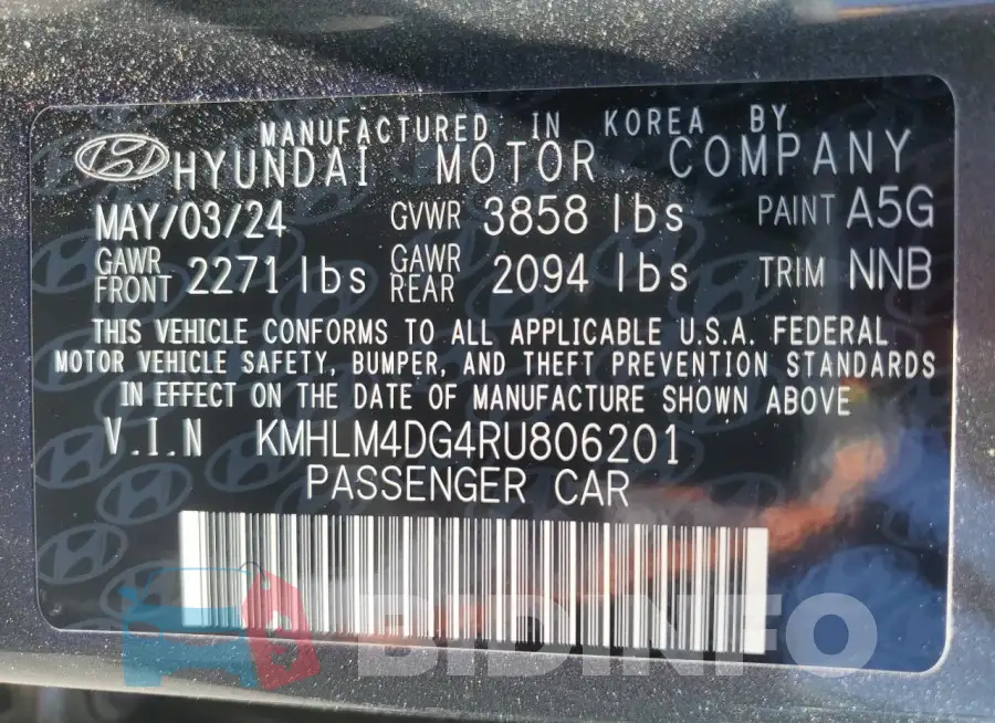 KMHLM4DG4RU806201 Photo# 13