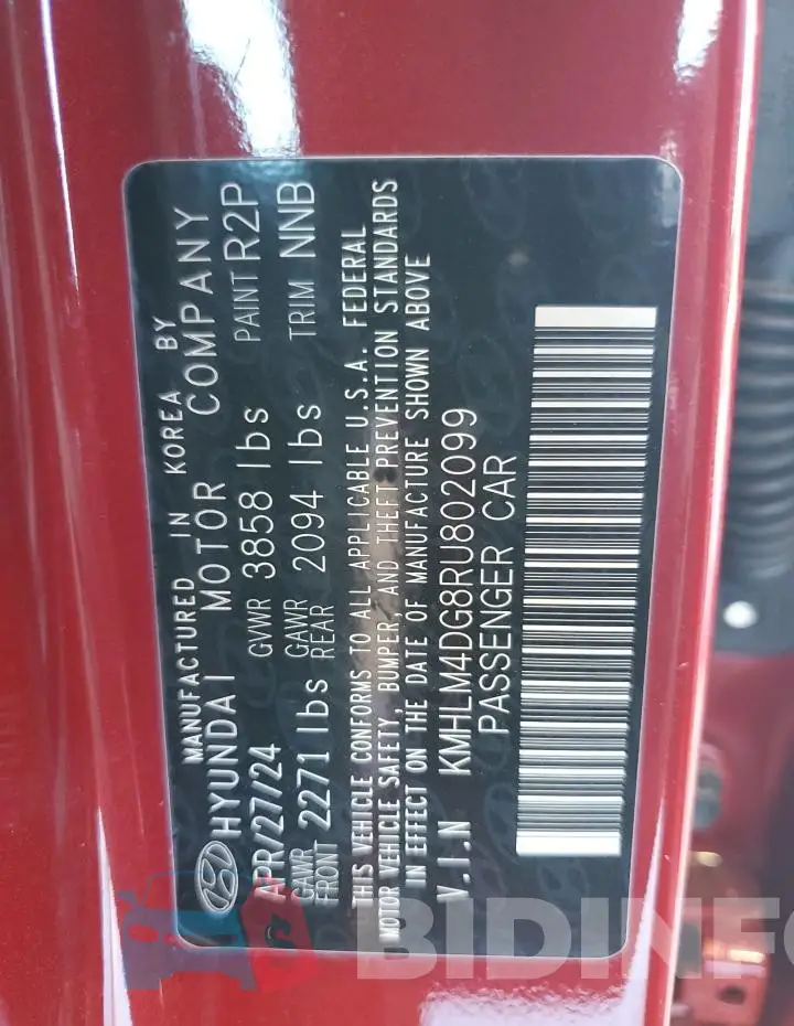 KMHLM4DG8RU802099 Photo# 12