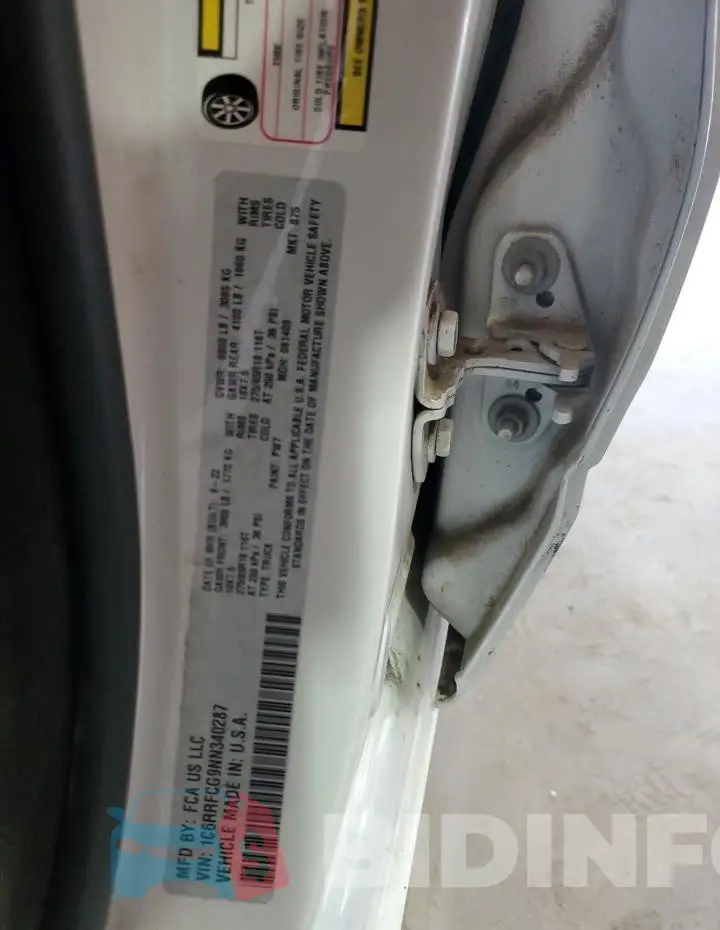1C6RRFCG9NN340287 Photo# 12