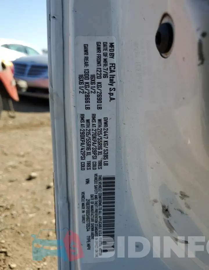 ZFBERFBB5H6D70534 Photo# 12