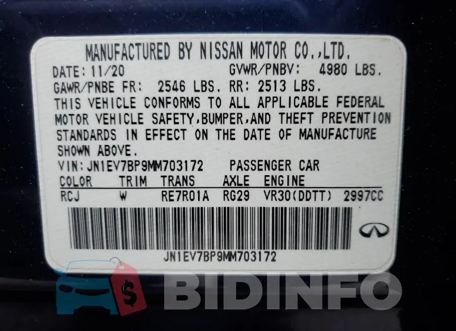 JN1EV7BP9MM703172 Photo# 13