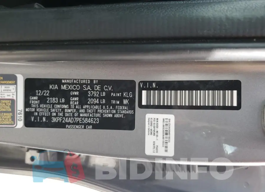 3KPF24AD7PE584623 Photo# 12