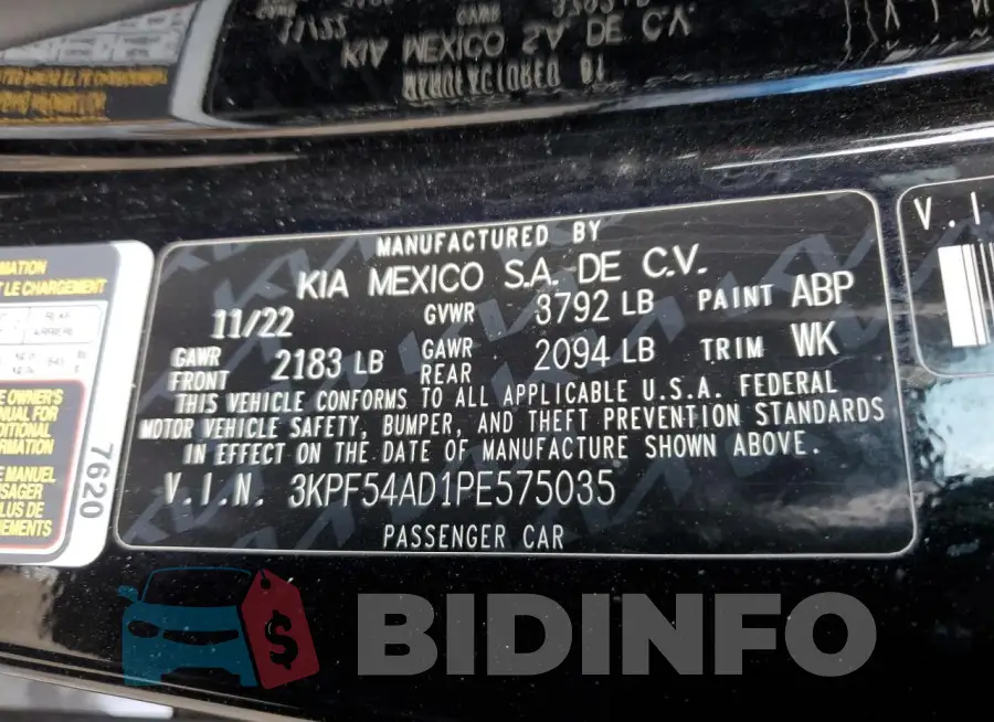 3KPF54AD1PE575035 Photo# 12