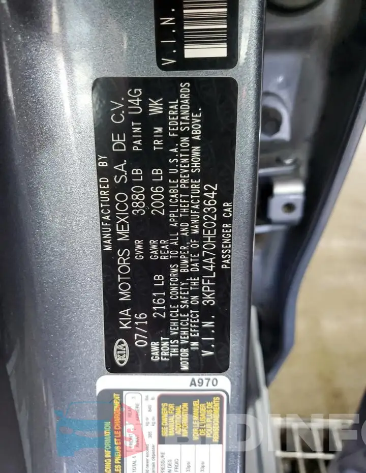 3KPFL4A70HE023642 Photo# 12