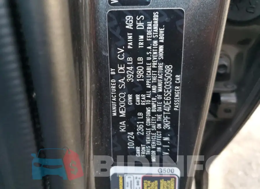 3KPFT4DE6SE035098 Photo# 12