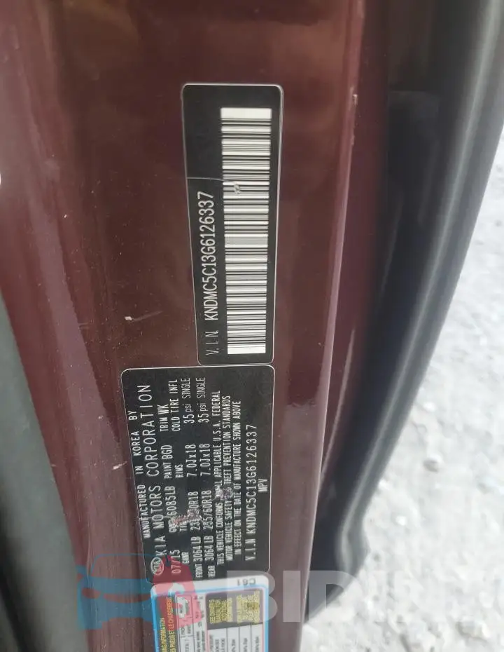 KNDMC5C13G6126337 Photo# 13