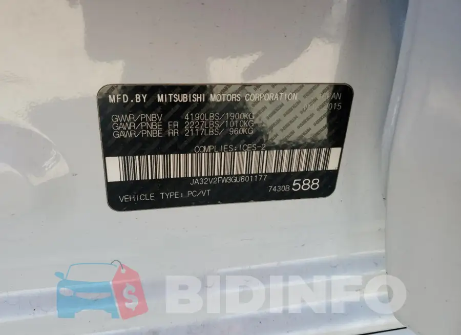 JA32V2FW3GU601177 Photo# 12