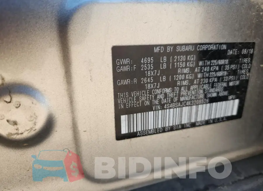4S4BSAJC4K3208526 Photo# 13