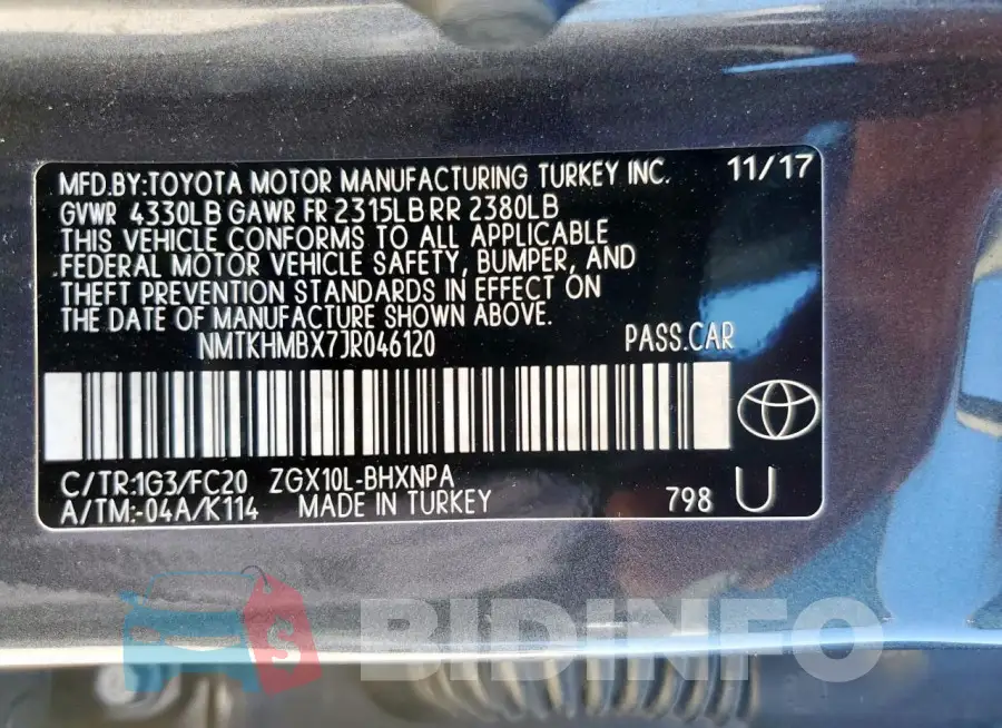 NMTKHMBX7JR046120 Photo# 13