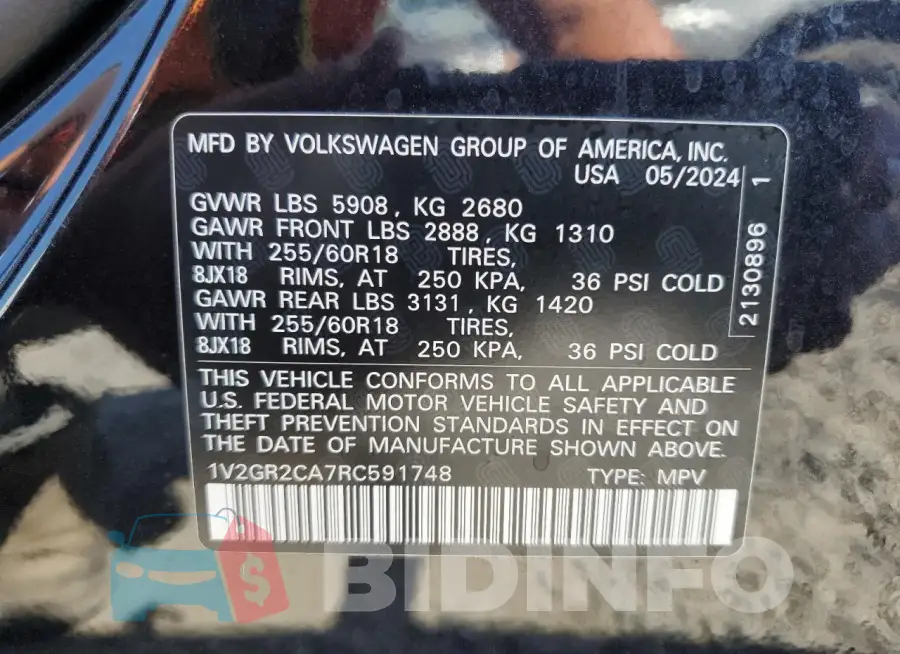 1V2GR2CA7RC591748 Photo# 14