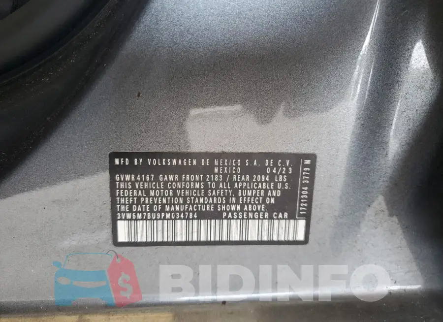 3VW5M7BU9PM034784 Photo# 12