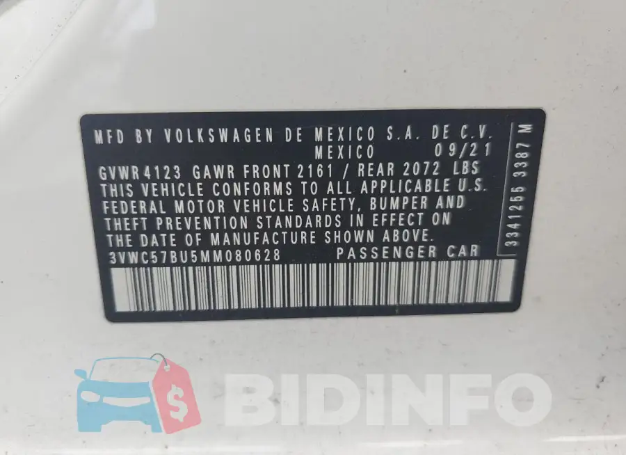 3VWC57BU5MM080628 Photo# 12