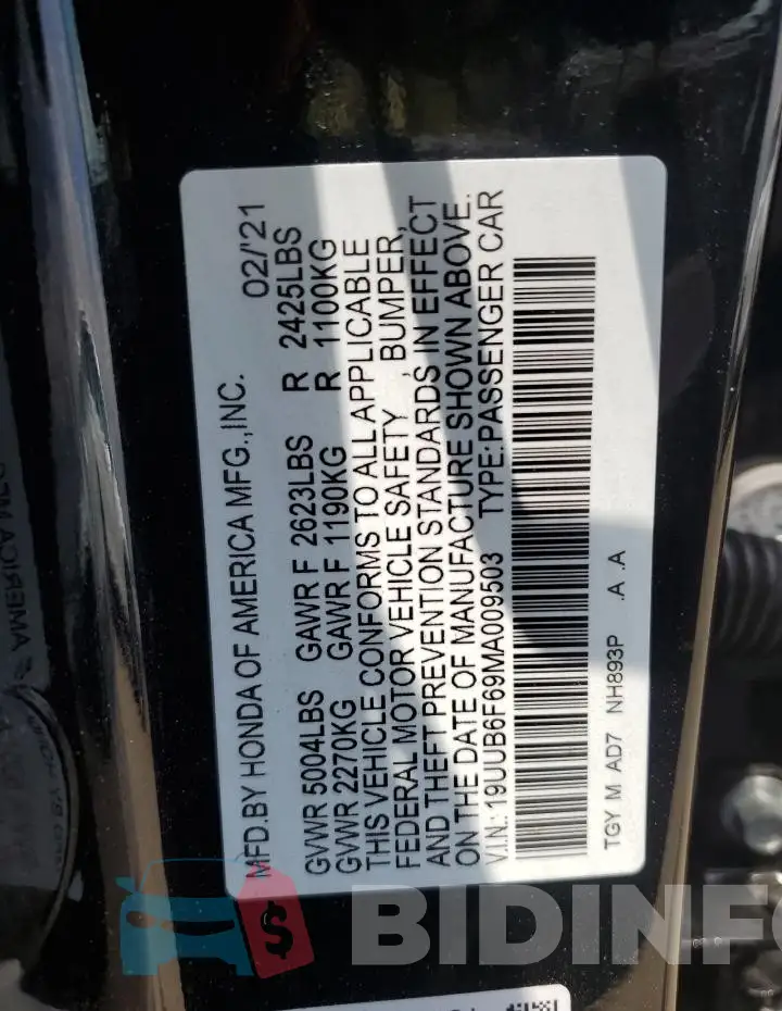 19UUB6F69MA009503 Photo# 12