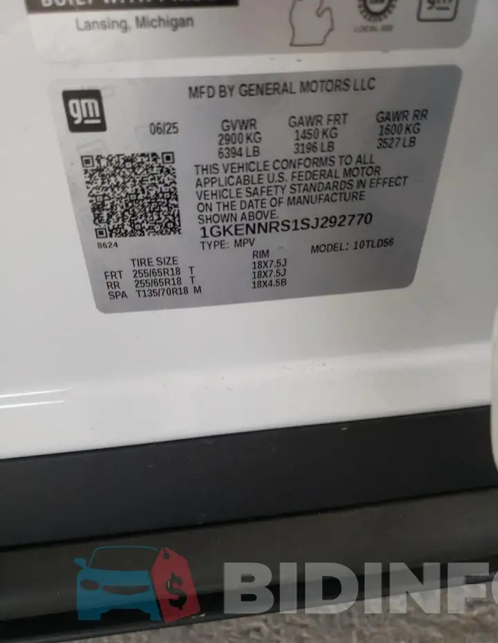 1GKENNRS1SJ292770 Photo# 13