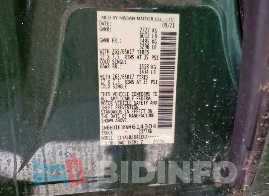 1N6ED1EJ8NN614304 Photo# 12