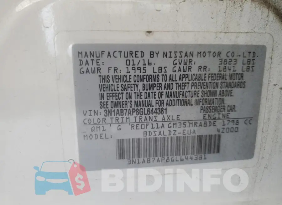 3N1AB7AP8GL644381 Photo# 13