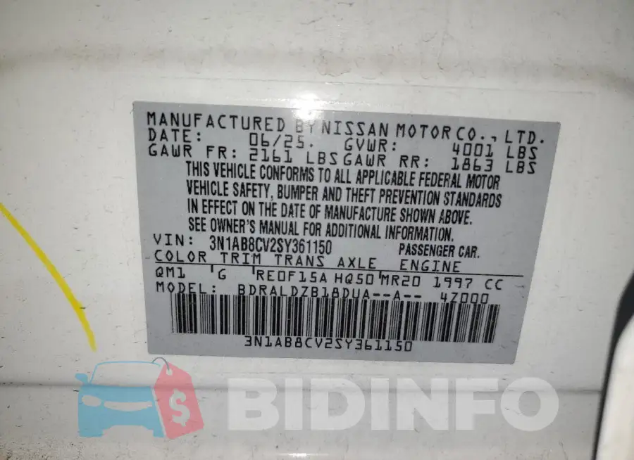 3N1AB8CV2SY361150 Photo# 12