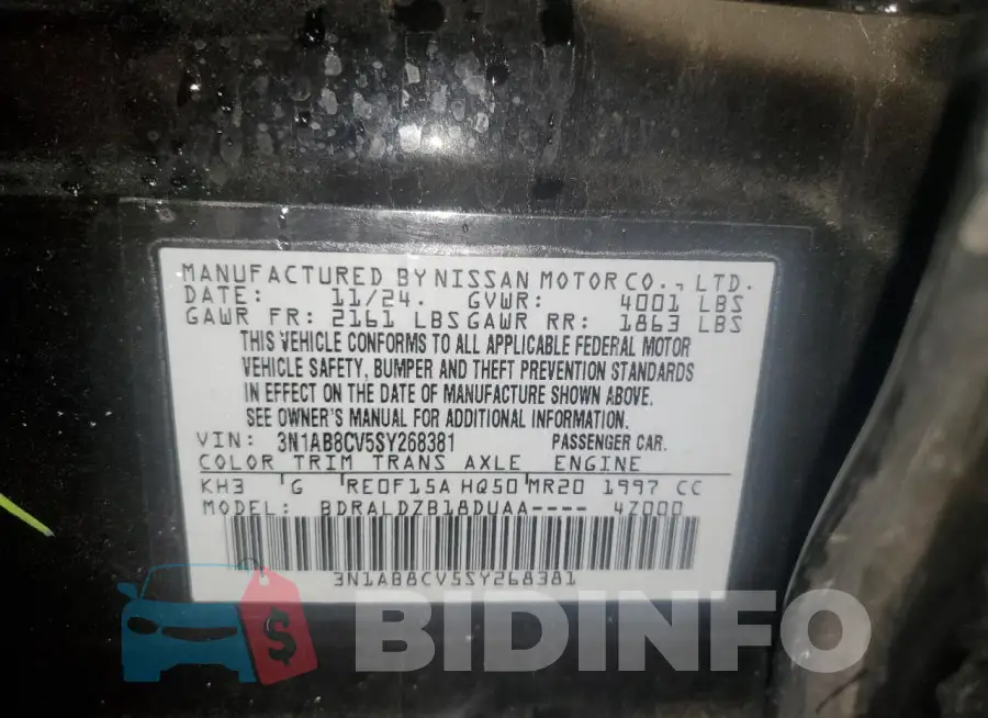 3N1AB8CV5SY268381 Photo# 13