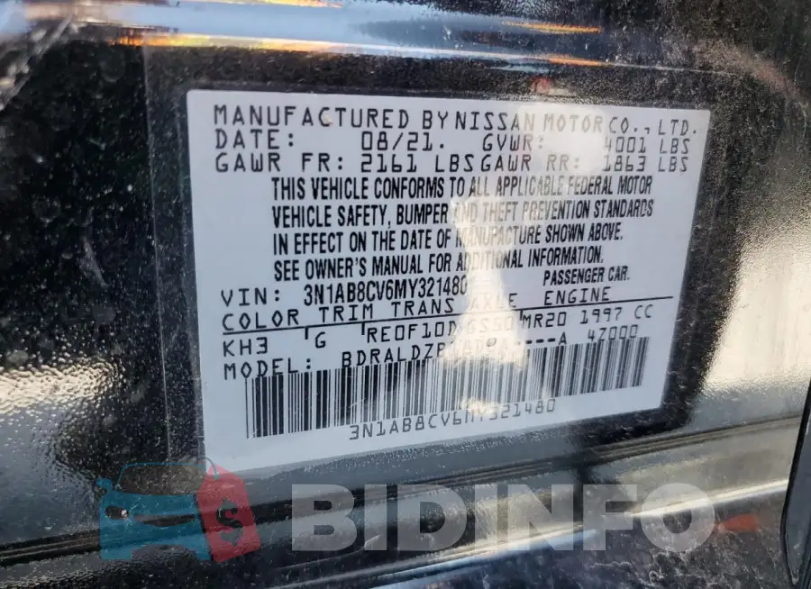 3N1AB8CV6MY321480 Photo# 12