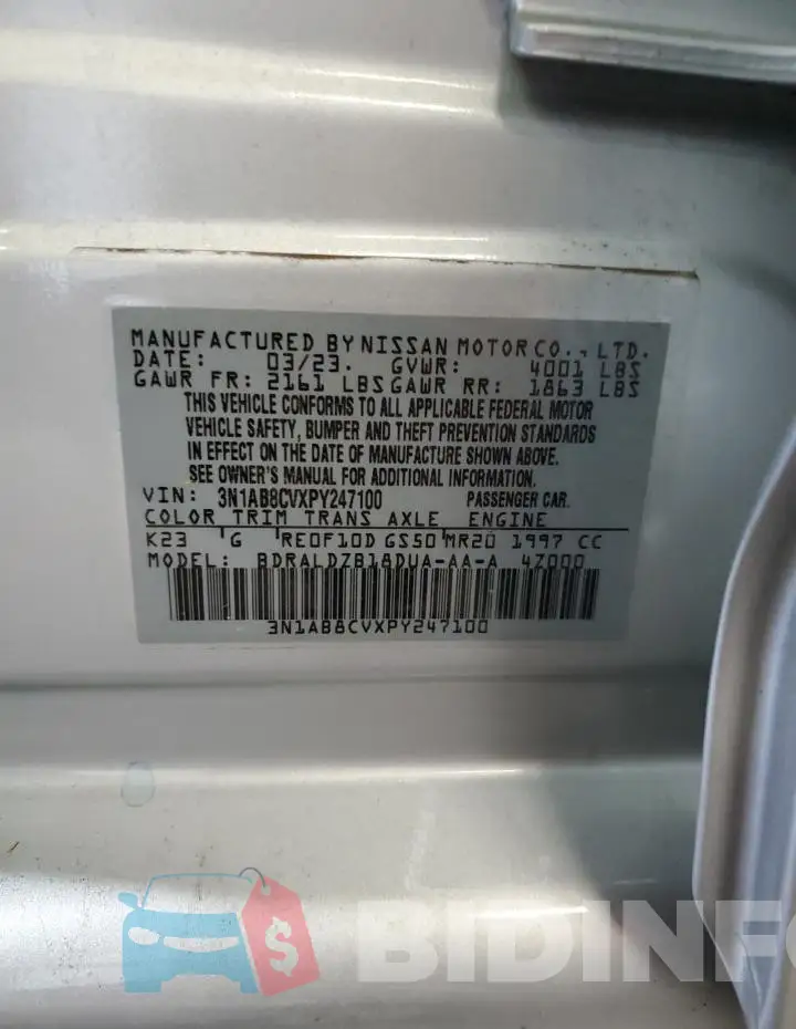 3N1AB8CVXPY247100 Photo# 12