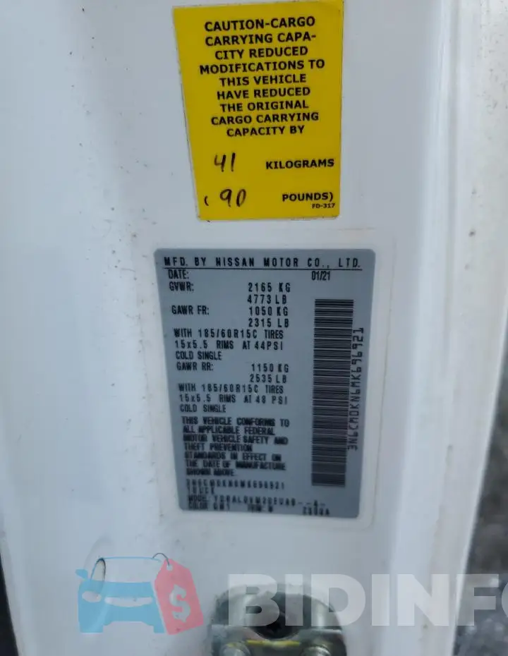 3N6CM0KN6MK696921 Photo# 13