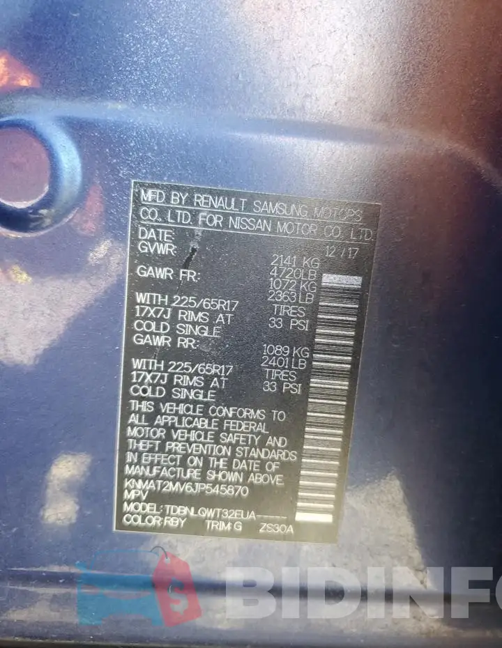 KNMAT2MV6JP545870 Photo# 13