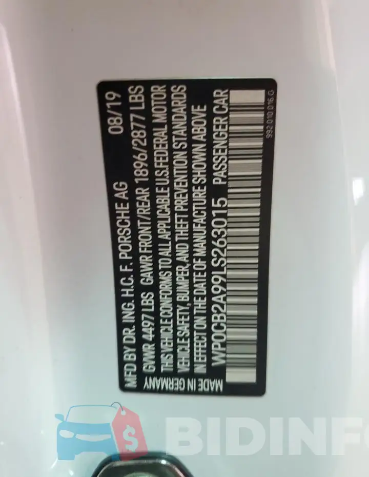 WP0CB2A99LS263015 Photo# 12