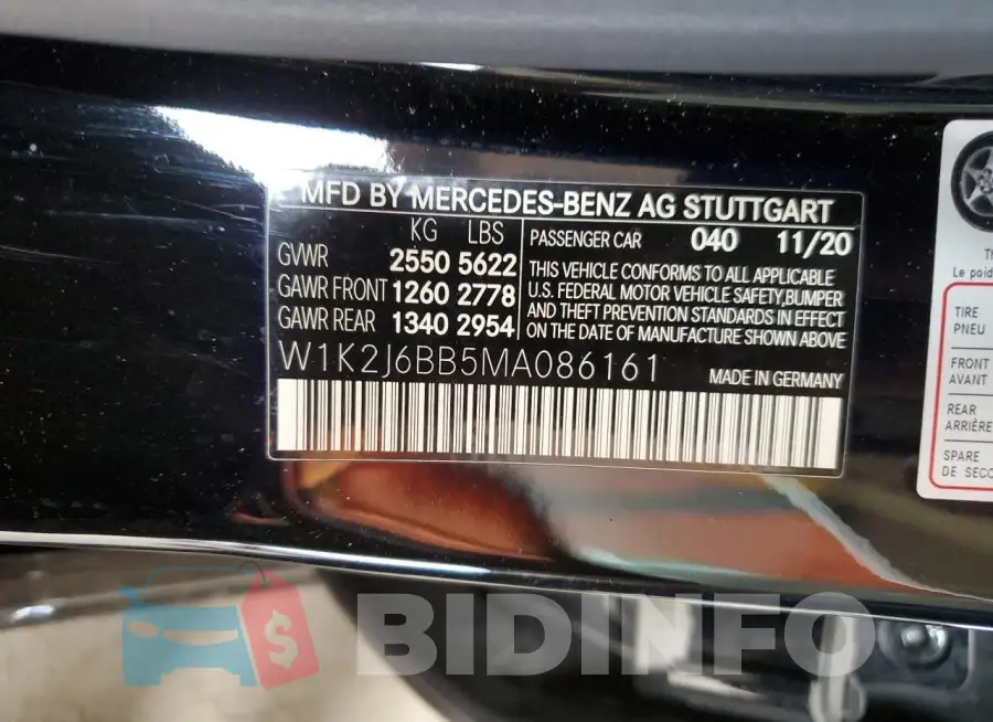 W1K2J6BB5MA086161 Photo# 12