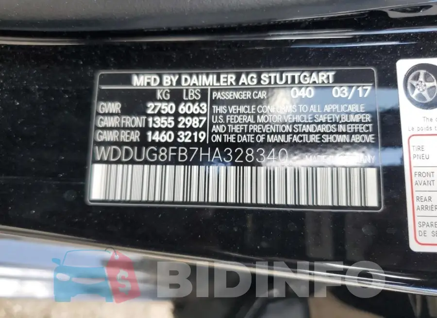 WDDUG8FB7HA328340 Photo# 12