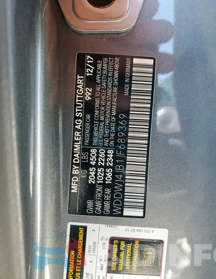 WDDWJ4JB1JF689369 Photo# 13