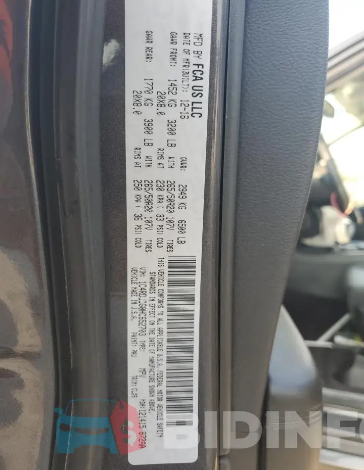 1C4RDJDG0HC652703 Photo# 13