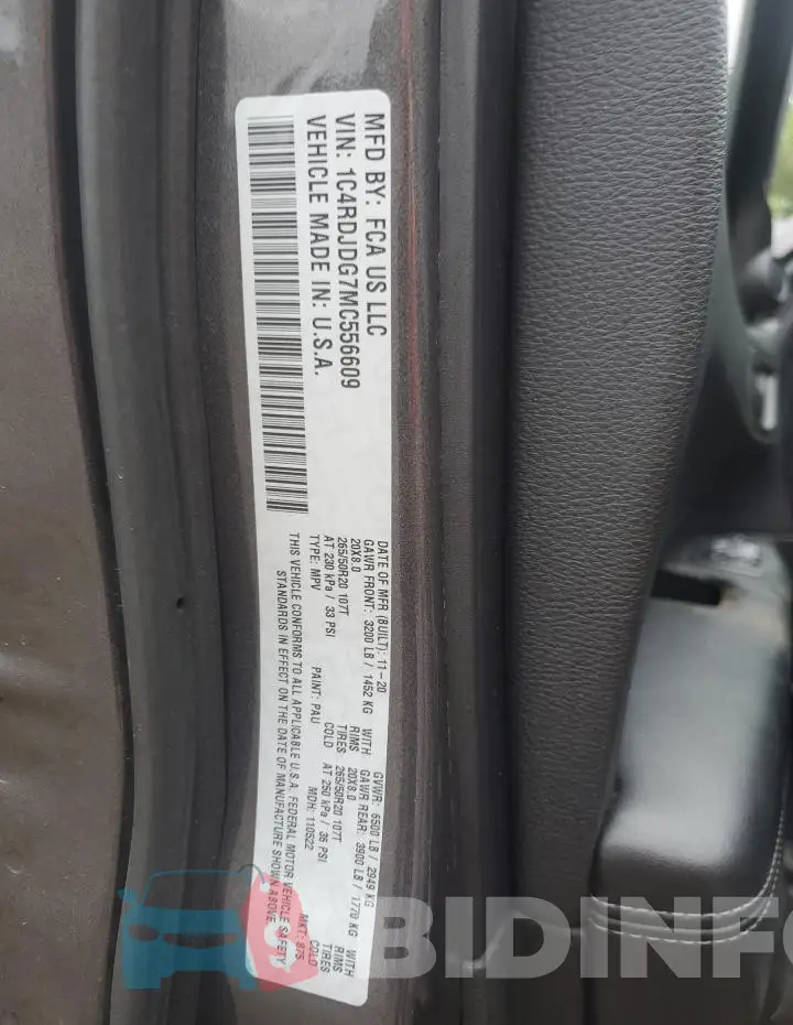 1C4RDJDG7MC556609 Photo# 14