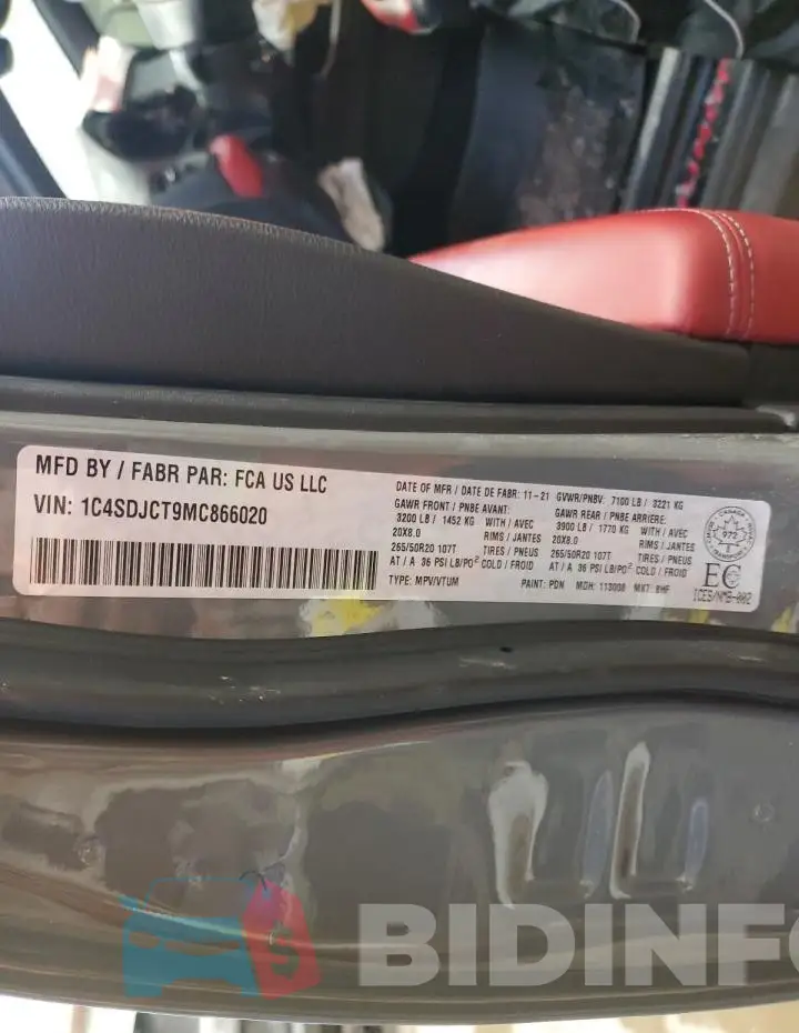 1C4SDJCT9MC866020 Photo# 14