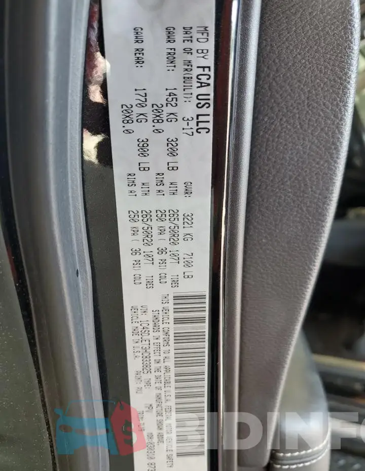 1C4SDJET3HC833825 Photo# 13