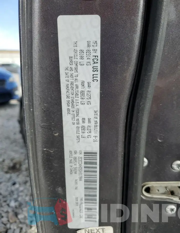 2C3CDXHG5GH317844 Photo# 12