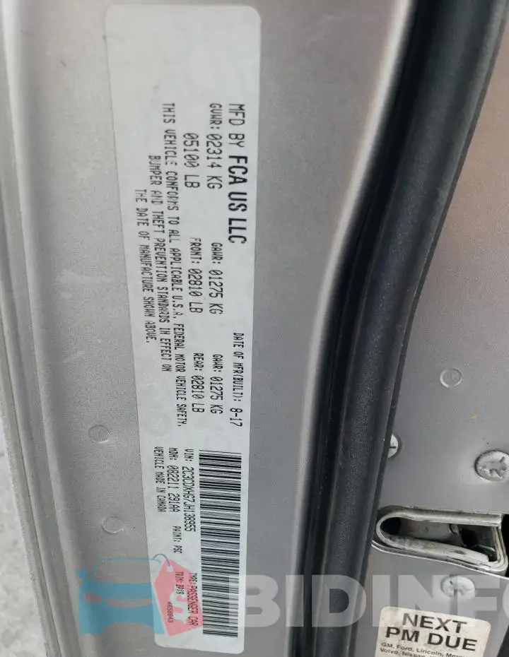 2C3CDXHG7JH138955 Photo# 12