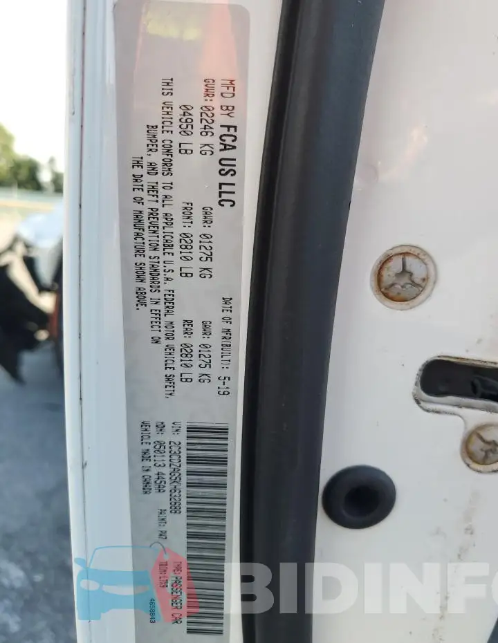 2C3CDZAG5KH632688 Photo# 13