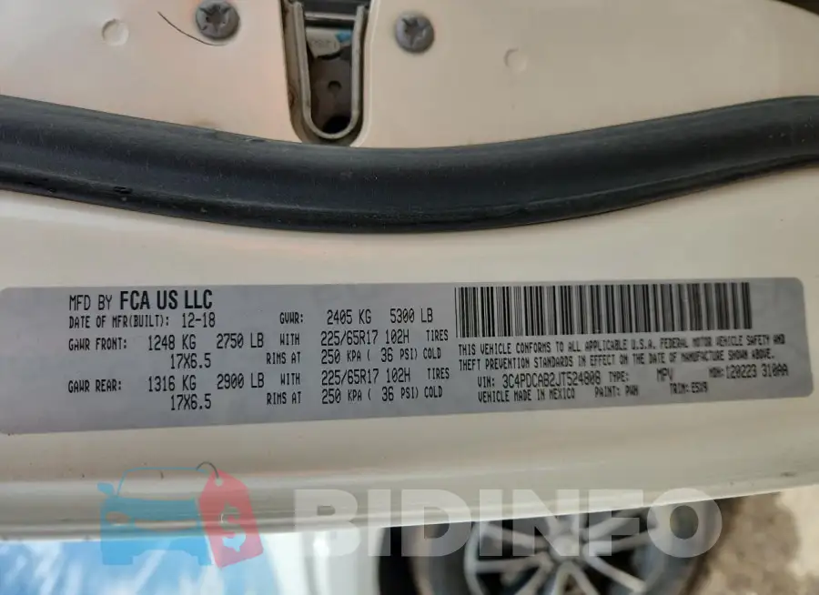 3C4PDCAB2JT524808 Photo# 13