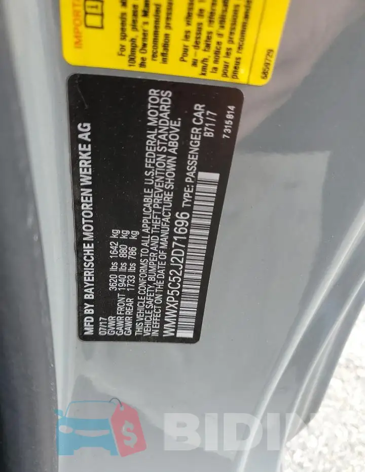 WMWXP5C52J2D71696 Photo# 12