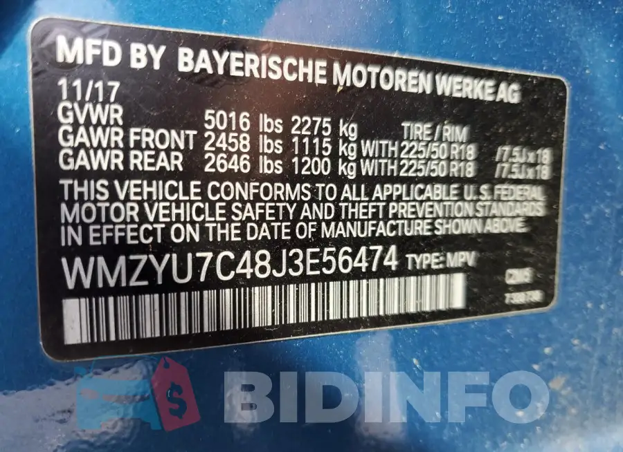 WMZYU7C48J3E56474 Photo# 12