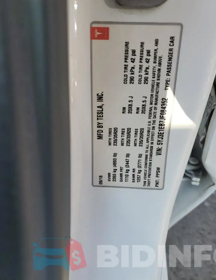 5YJ3E1EB7JF084352 Photo# 12