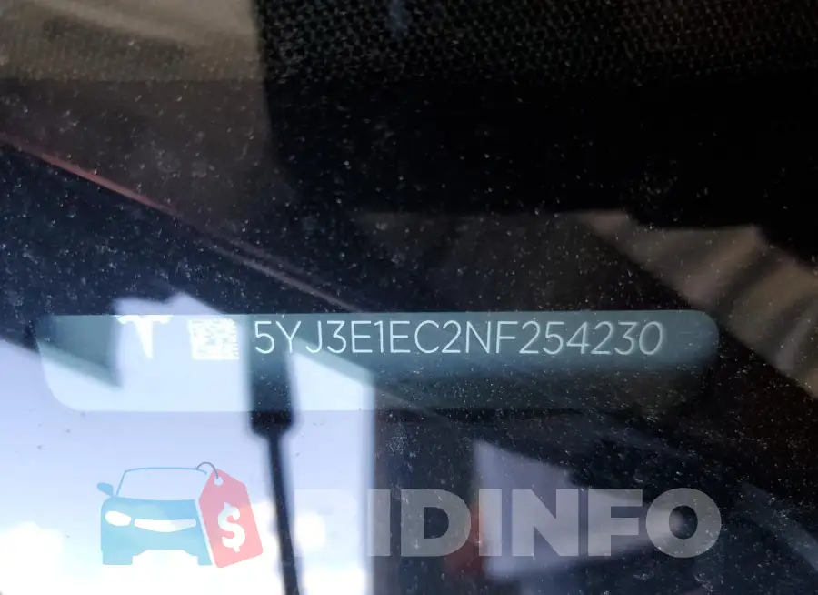5YJ3E1EC2NF254230 Photo# 12