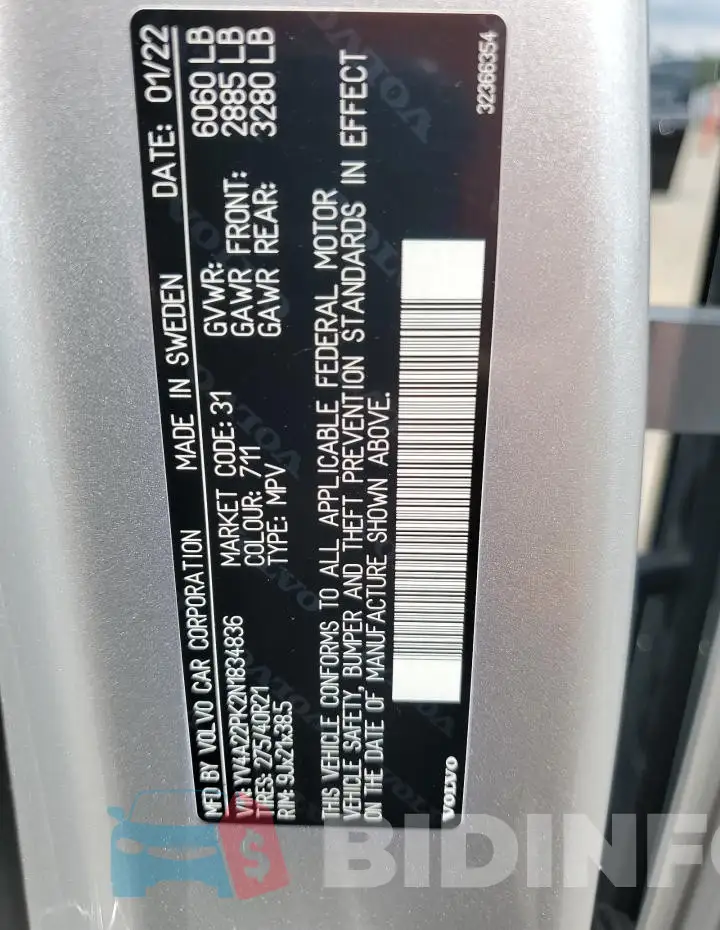 YV4A22PK2N1834836 Photo# 13