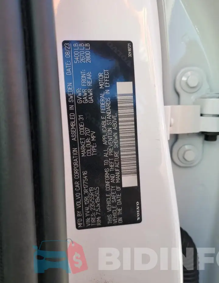 YV4L12RL3R1775416 Photo# 14