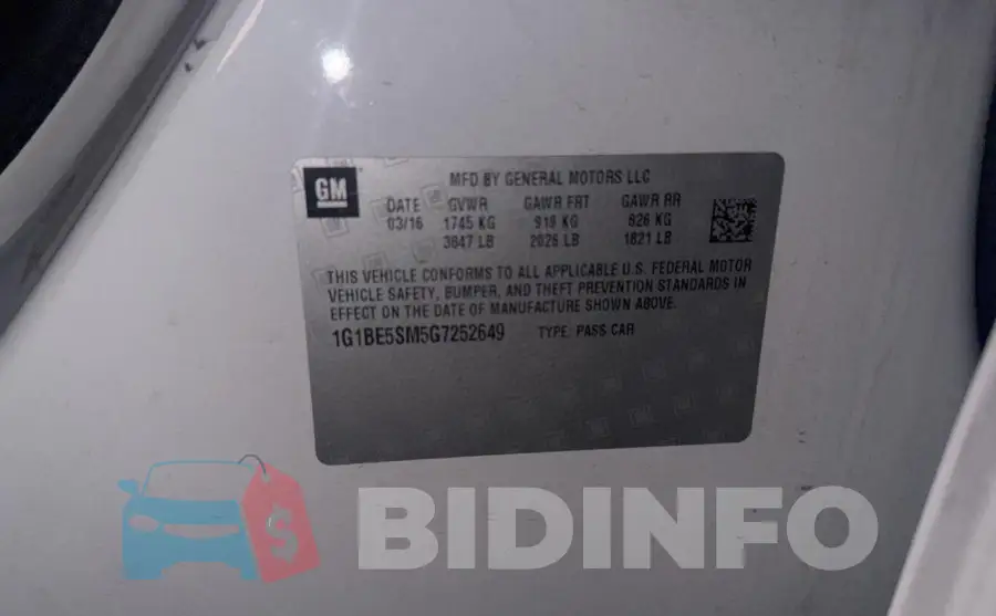 1G1BE5SM5G7252649 Photo# 10