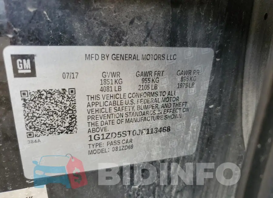 1G1ZD5ST0JF113468 Photo# 12